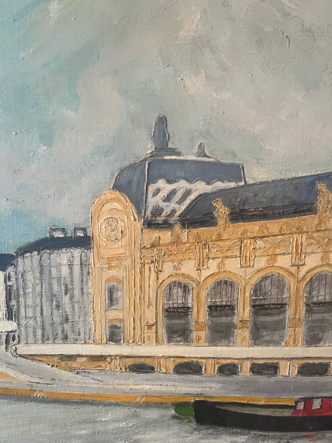 Paris quai d'Orsay, oil on canvas