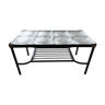 Coffee table with glass top, Adnet Jacques France, circa 1950
