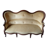 Canape a oreilles Napoleon III acajou