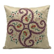 Vintage embroidered cushion cover 46x46 cm