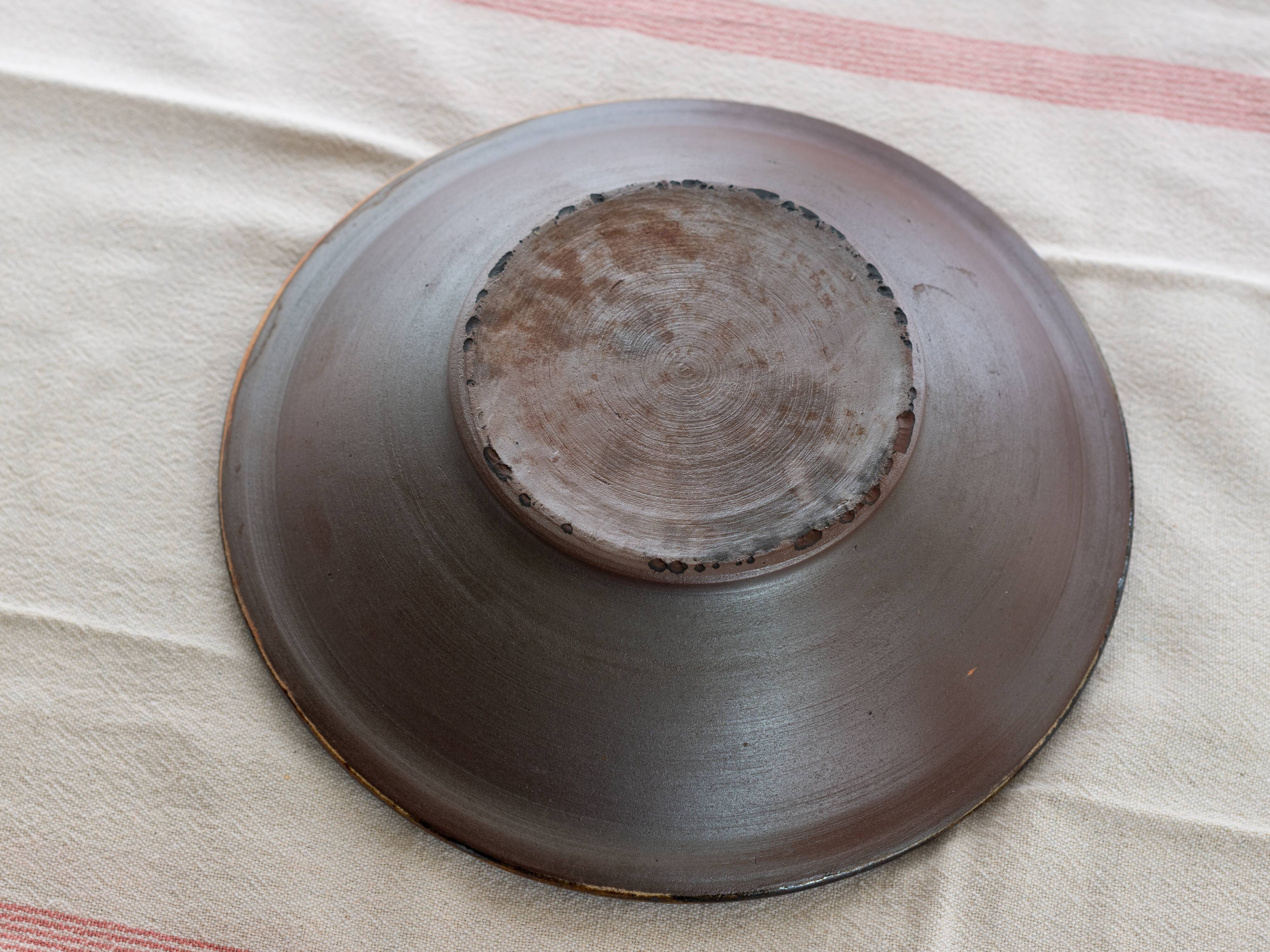 Handcrafted hollow dish with hearts pattern 1970s