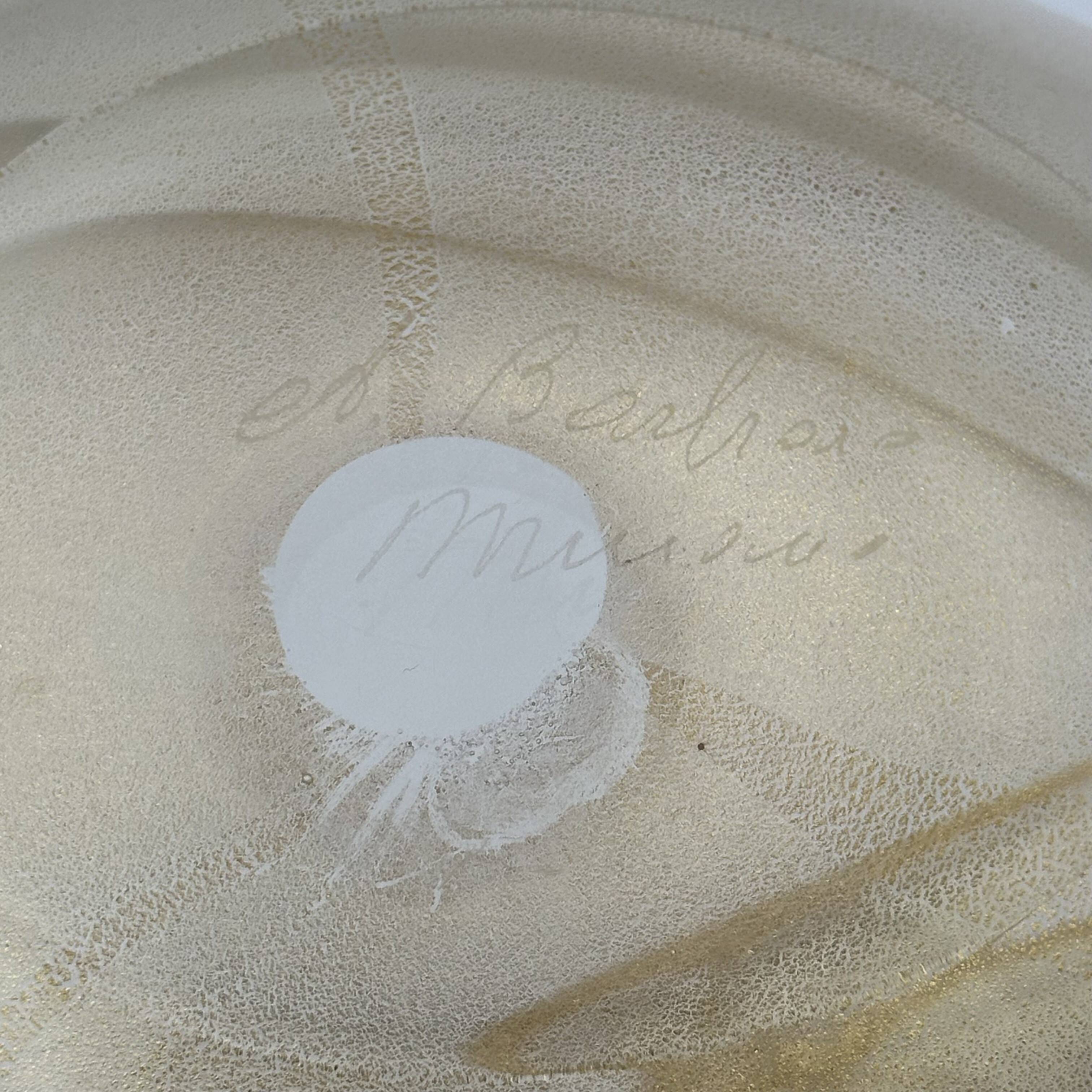 Coupe de Forme Libre en Verre Irisé de Murano, Barovier & Toso, Années 1950