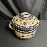 Quimper Keraluc, vintage polychrome earthenware pot or soup tureen circa 1960