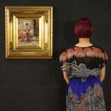 Painting signed in the impressionist style from 20th century