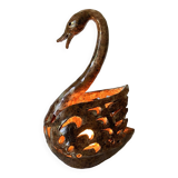 Lampe d'ambiance vintage cygne en grès