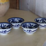 4 vintage asian bowls