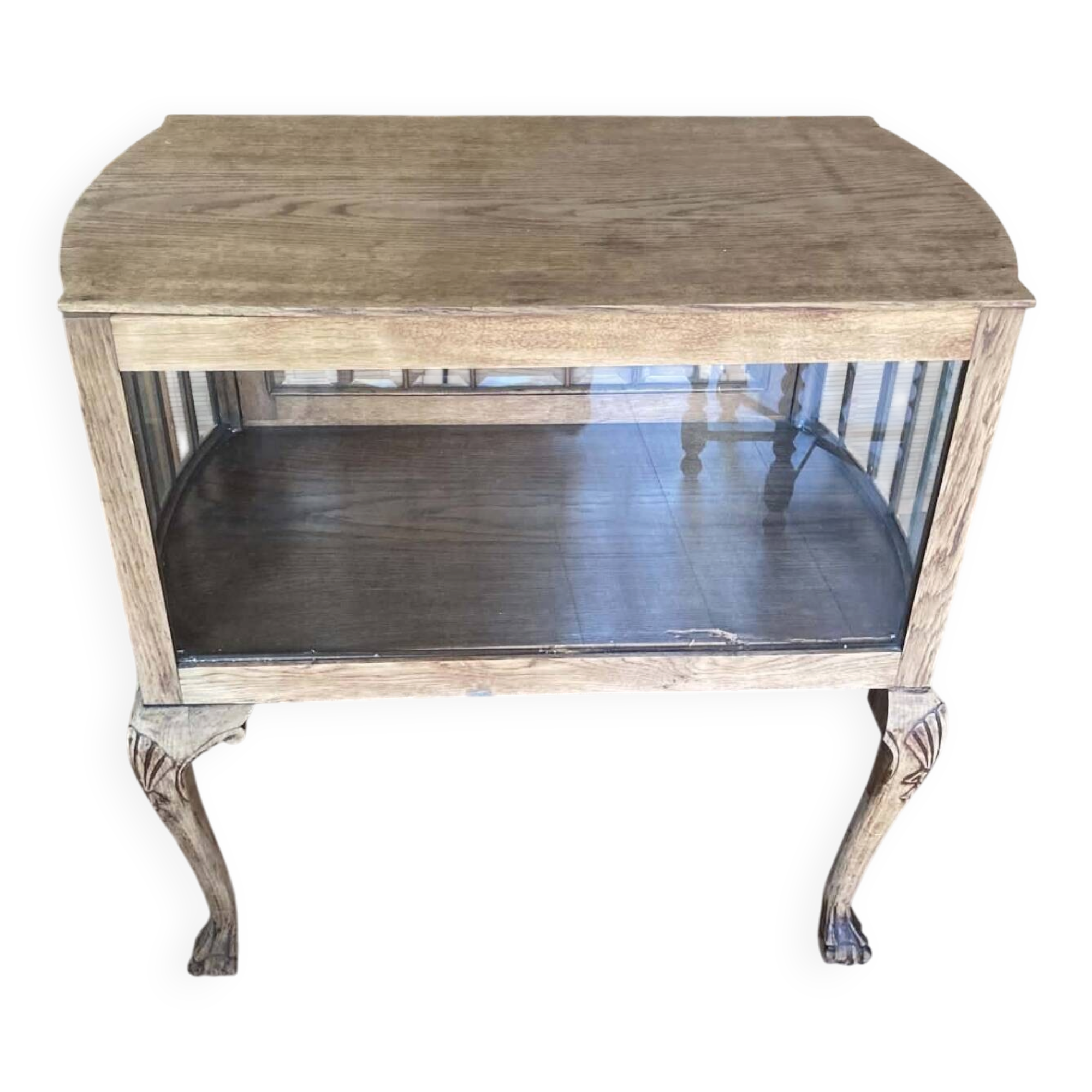 Meuble d'appoint style Louis XV abattant vitré