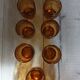 7 vintage water glasses "Pernod S.A."