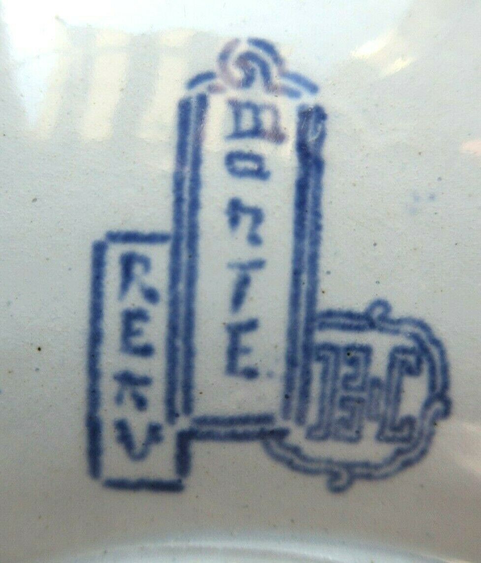 Tasse à café et soucoupe Creil Montereau, modèle Yédo