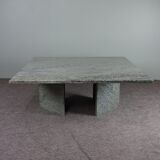 Modern mid-century granite coffee table