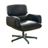 Beautiful Armchair of Otto Zapf for KNOLL black leather