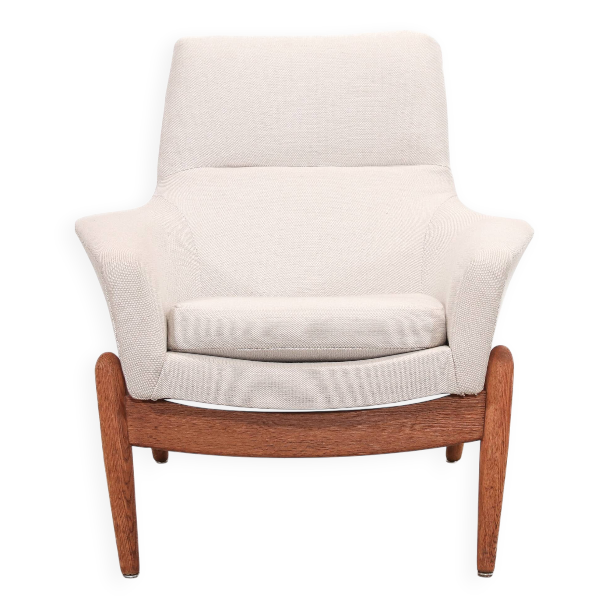 Oak PD30 lounge chair by Ib Kofod Larsen for Bovenkamp