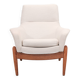 Oak PD30 lounge chair by Ib Kofod Larsen for Bovenkamp