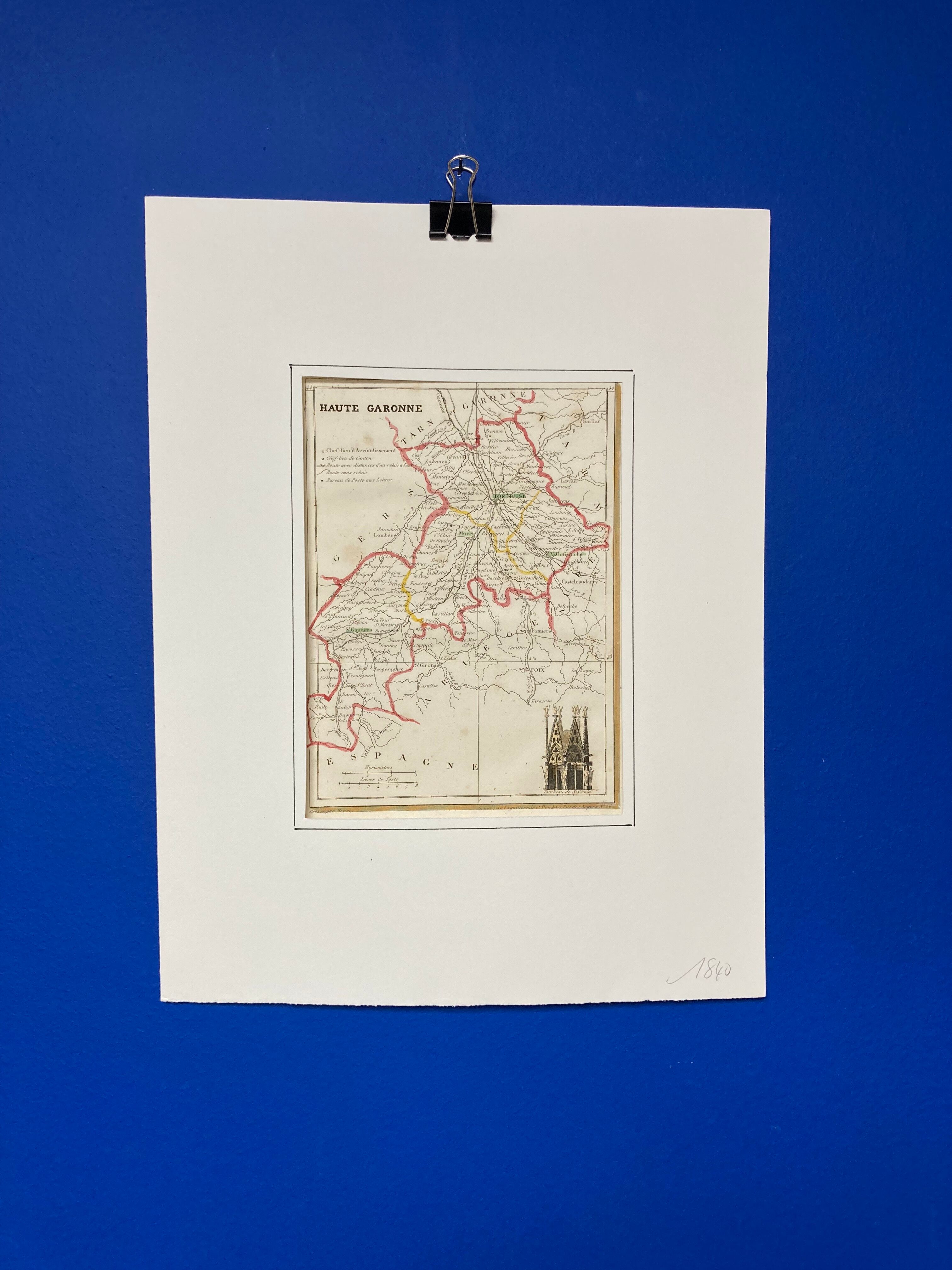 Old map Haute-Garonne