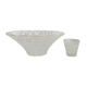 Cut glass salad bowl