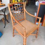 Vintage rattan armchair