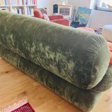 Canapé vert vintage