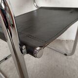 Armchair chrome tubes and leather