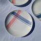 Lot De 5 Assiettes À Dessert Motif Nappe