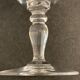 6 antique engraved crystal wine glasses