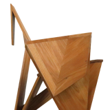 Sculptural rocking chair origami bird