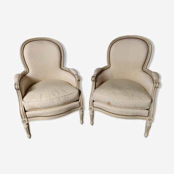 Pair of Louis XVI-style armchairs