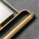 Wall mirror smoked glass brass metal vintage modern