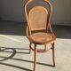 Canned chair in natural wood