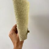 Applique murale en plexi jaune et métal doré années 60-70