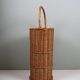Vintage wicker umbrella stand, handcrafted, 1960s.
