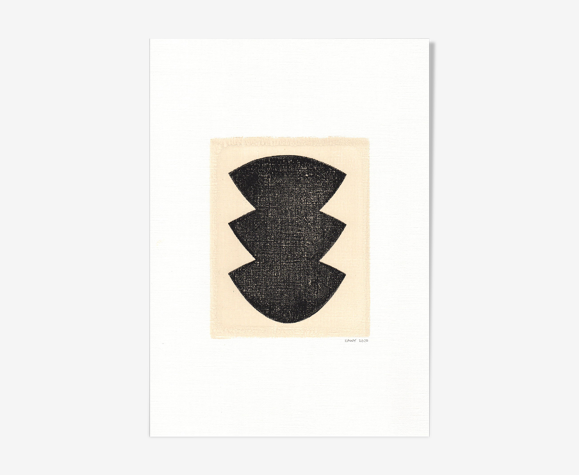 Peinture sur papier Illustration originale datée et signée