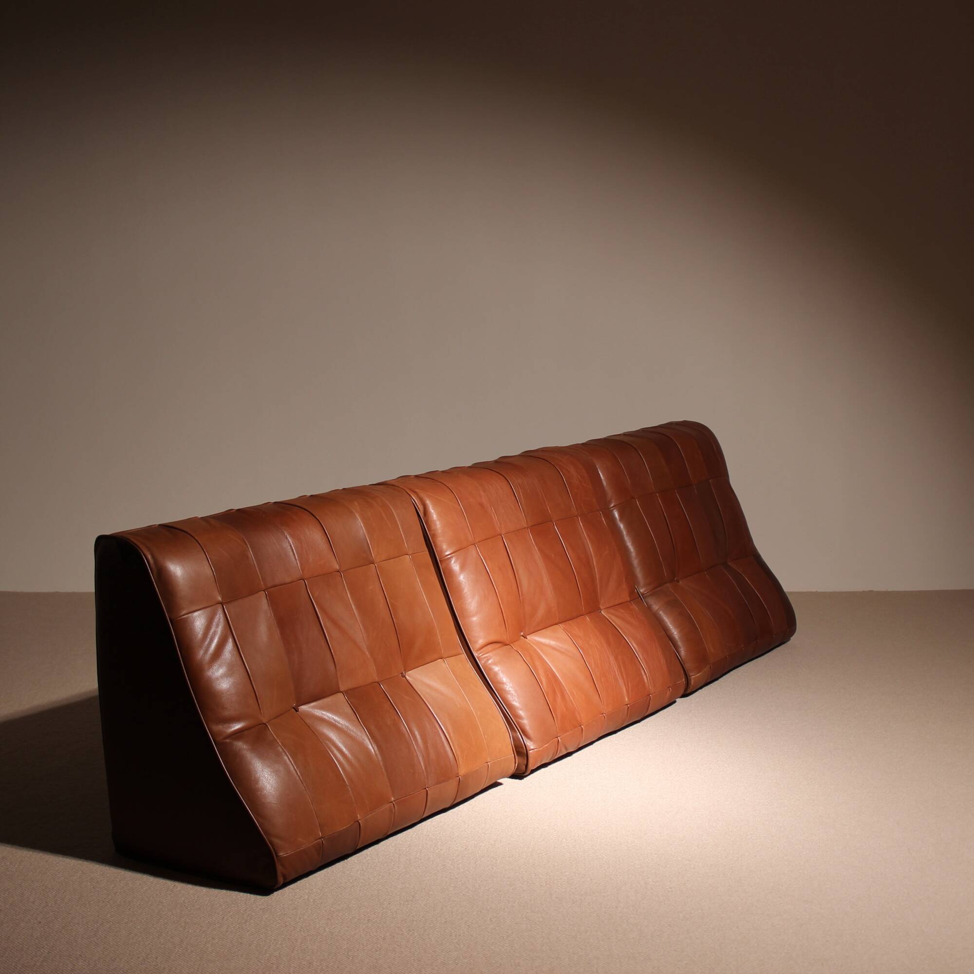Daybed ‚DS-80‘ in Cognac Patchwork Leather by De Sede | Switzerland 1970s