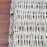 Glass and rattan top from the 70s