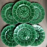Sarreguemines - 6 barbotine plates