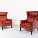 1970’s Pair of Vintage Danish design ‘Wing’ armchairs by Mogens Hansen