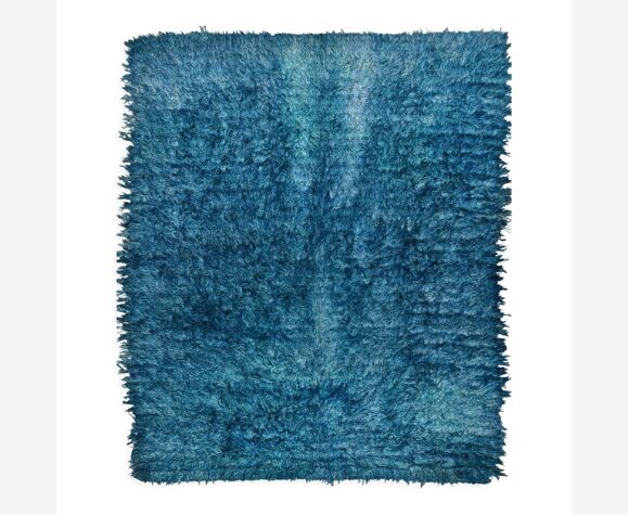 Tapis kilim bohème long poilu, 268x325cm