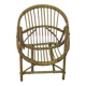 Children's rattan/bamboo shell armchair