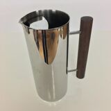 Scandinavian pitcher by Guy Degrenne, stainless steel and wood