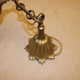Set of suspension old brass lantern 4 fires