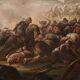 Great 18th-century Italian painting, battle between Christians and Ottomans