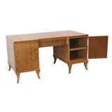 Vintage walnut desk made in the 1950s