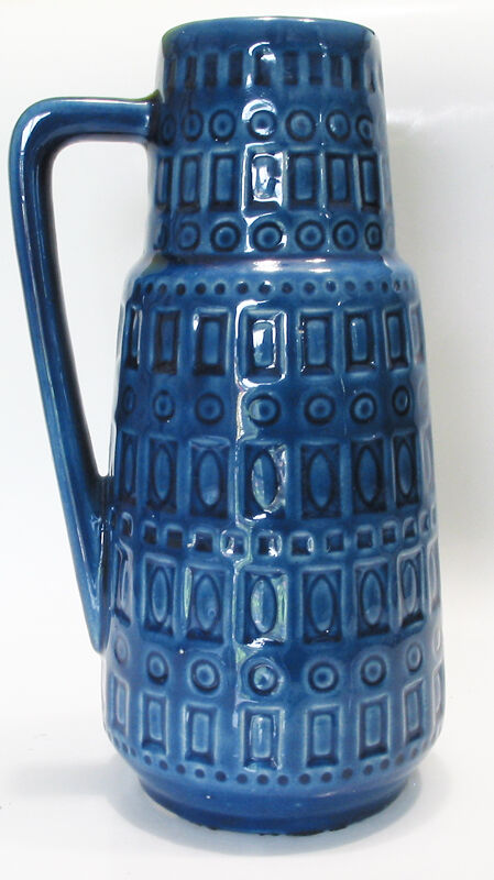 Paire de vases assortis 1960-1970 Scheurich bleu - gris