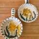 Duo de coupelles ramequin poisson Vallauris vintage Rubino