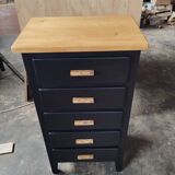 Chiffonnier /commode 5 tiroirs pieds compas