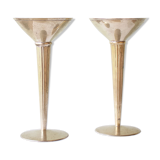 Pair of brass candlesticks