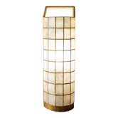 1960s lamp made of Capiz shell.