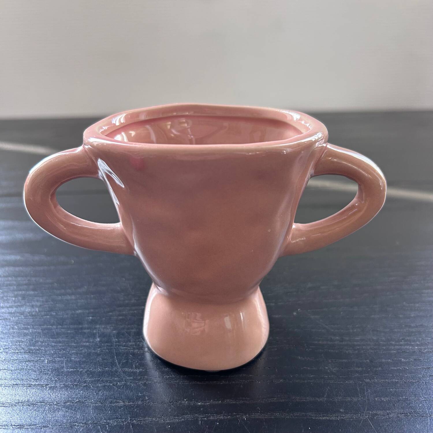 Pink handmade vase