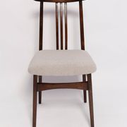 Mid-Century Chair in Boucle and Beech by M. Zielinski, Europe, 1960s