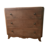 Walnut veneer chest of drawers 1930s