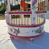 19th century bird cage in Lunéville earthenware